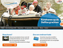 Tablet Screenshot of canalhopperdelft.nl